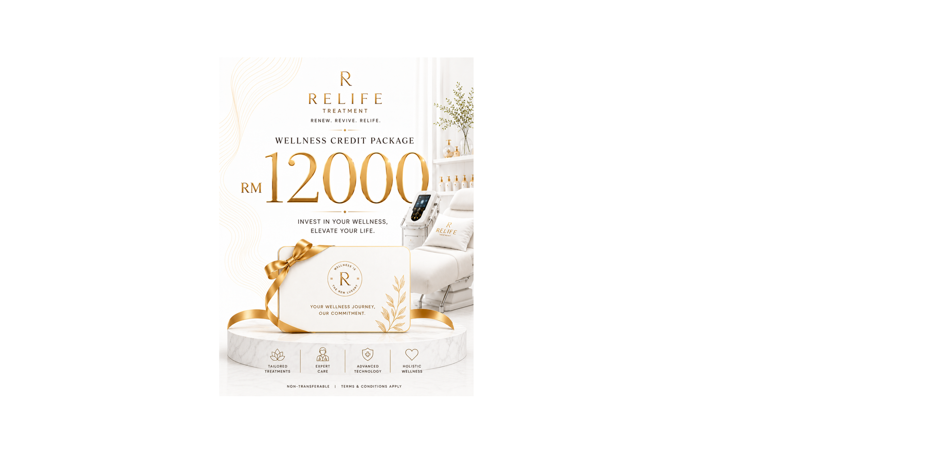 RM12,000 Credit + RM3,000 Free Treatment